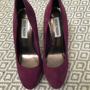 STEVE Madden purple heels